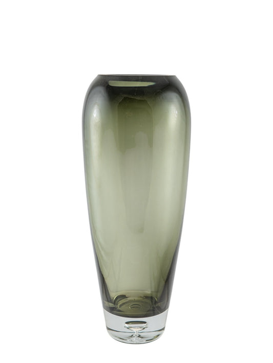 ΧΕΙΡΟΠΟΙΗΤΟ ΒΑΖΟ ΦΥΣΙΤΟ ΑΠΌ ΓΥΑΛΙ ΓΚΡΙ 14Χ14Χ33ΕΚ