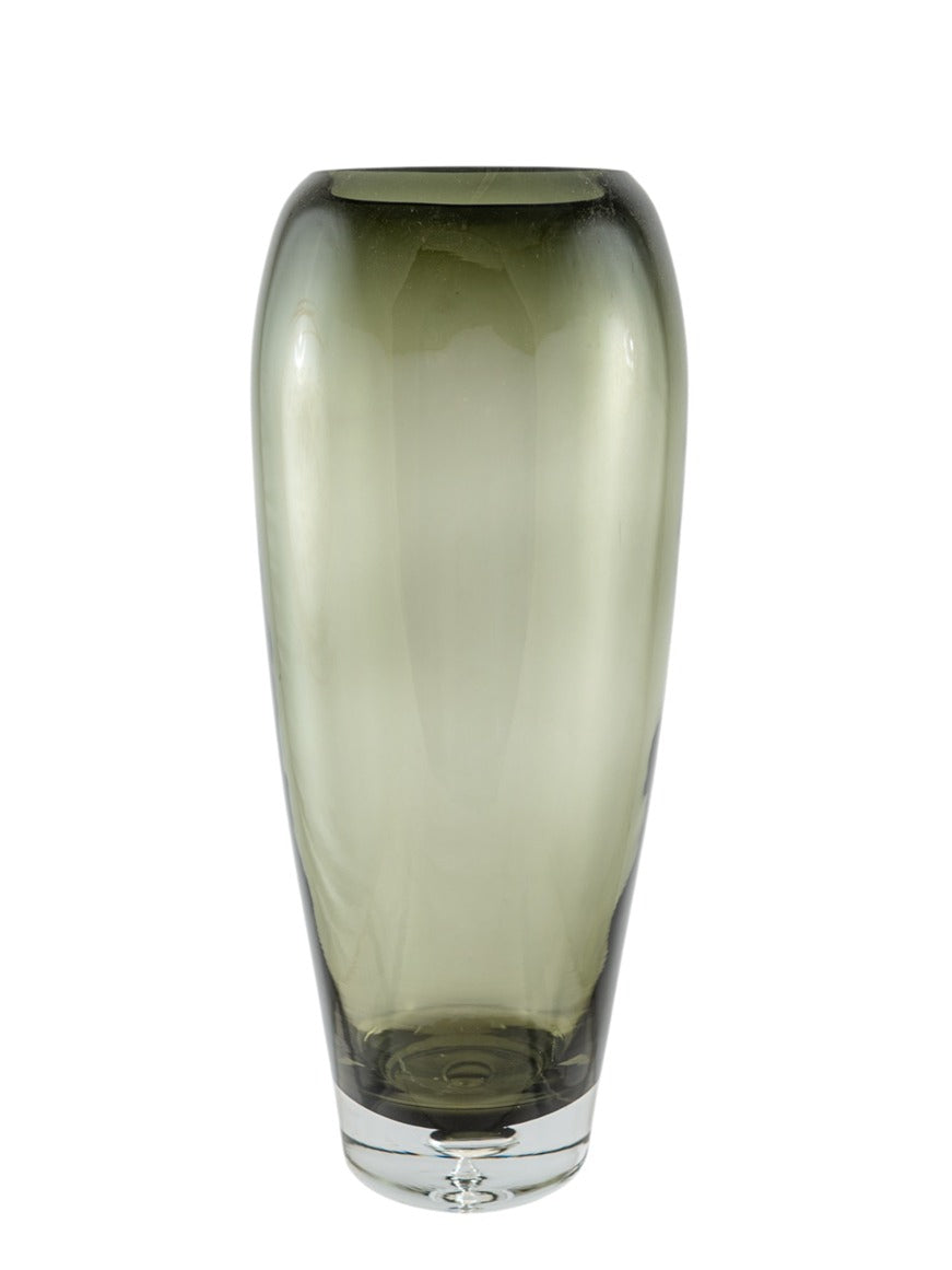 ΧΕΙΡΟΠΟΙΗΤΟ ΒΑΖΟ ΦΥΣΙΤΟ ΑΠΌ ΓΥΑΛΙ ΓΚΡΙ 15,9Χ15,9Χ38,4ΕΚ