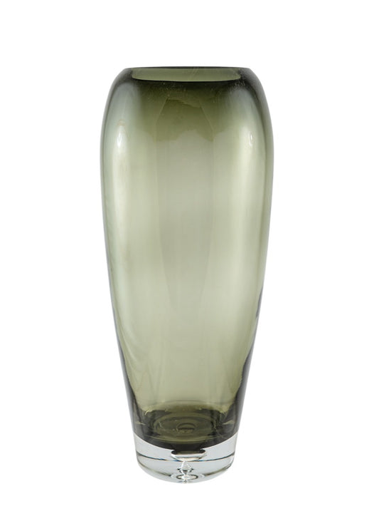 ΧΕΙΡΟΠΟΙΗΤΟ ΒΑΖΟ ΦΥΣΙΤΟ ΑΠΌ ΓΥΑΛΙ ΓΚΡΙ 15,9Χ15,9Χ38,4ΕΚ