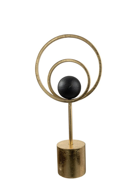 ΔΙΑΚΟΣΜΗΤΙΚΟ ΜΕΤΑΛΛΙΚΟ ΜΑΥΡΟ ΧΡΥΣΟ ΜΕ ΜΠΑΛΑ 18Χ8Χ38,5ΕΚ