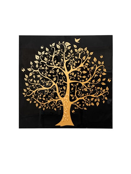 ΠΙΑΝΑΚΑΣ ΔΕΝΤΡΟ ΧΡΥΣΟ  ΜΕ ΓΥΑΛΙΣΤΕΡΟ 60Χ60Χ3,5ΕΚ