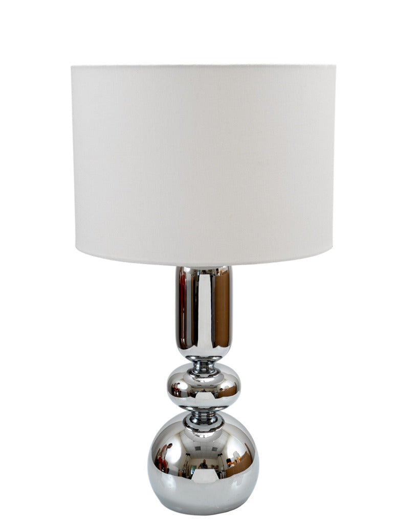 ΛΑΜΠΑ ΜΕΤΑΛΛΙΚΗ ΑΣΗΜΙ ΜΑΤ ΜΕ ΛΕΥΚΟ ΚΑΠΕΛΟ ΜΕΓΕΘΟΣ  28X33X22,9ΕΚ ΚΑΙ ΣΥΝΟΛΙΚΟ ΜΕΓΕΘΟΣ 58ΕΚ