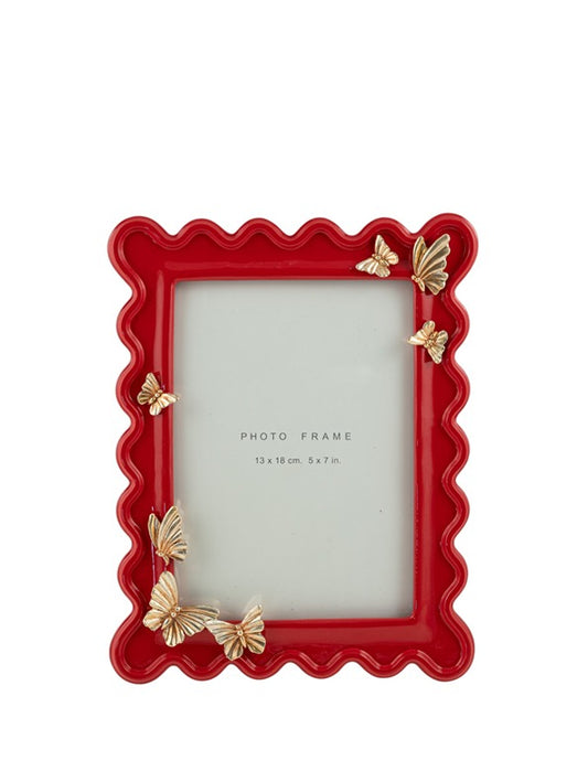 ΠΟΛΥΕΣΤΕΡΙΚΗ ΚΟΡΝΙΖΑ ΚΟΚΚΙΝΗ ΜΕ ΧΡΥΣΕΣ ΠΕΤΑΛΟΥΔΕΣ 13Χ18ΕΚ