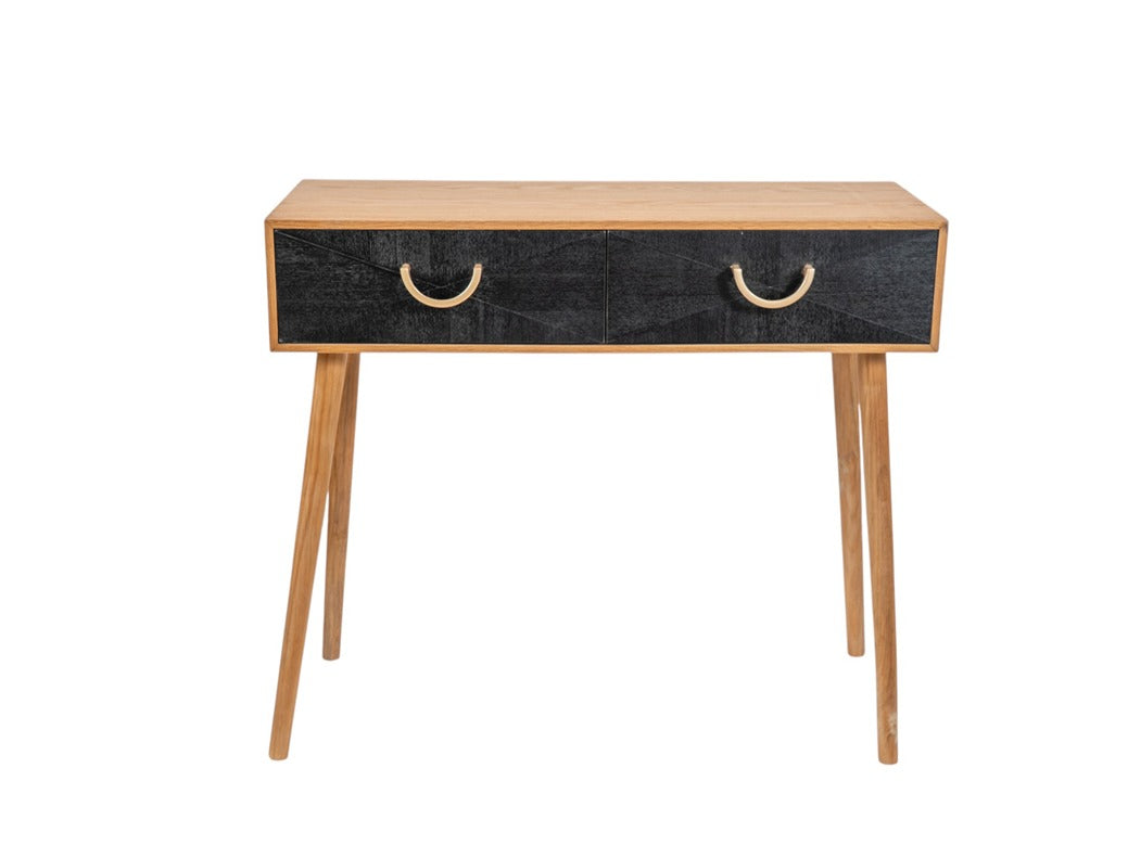 ΚΟΝΣΟΛΑ ΦΥΣΚΙΚΟ ΧΡΩΜΑ ΚΑΦΕ ΜΕ ΚΑΦΕ ΣΚΟΥΡΟ ΣΥΡΤΑΡΙΑ 90Χ35Χ78ΕΚ