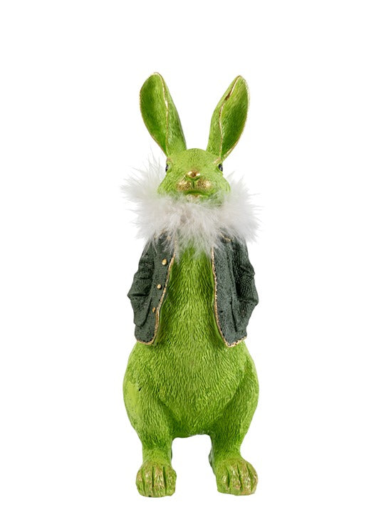 ΠΟΛΥΕΣΤΕΡΙΚΟΣ ΛΑΓΟΣ ΠΡΑΣΙΝΟΣ ΜΕ ΠΟΥΠΟΥΛΟ  10x8x24CM