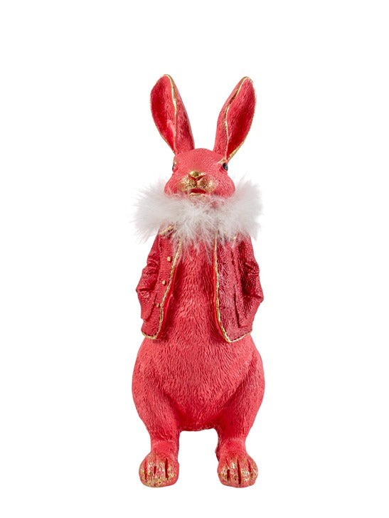 ΠΟΛΥΕΣΤΕΡΙΚΟΣ ΛΑΓΟΣ ΦΟΥΞΙ ΜΕ ΠΟΥΠΟΥΛΟ  10x8x24CM