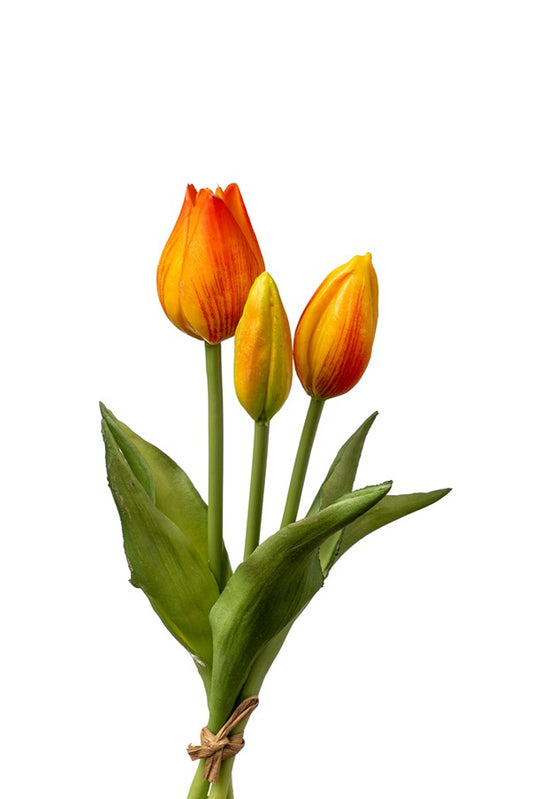 ΛΟΥΛΟΥΔΙ ΤΟΥΛΙΠΑ PVC ΠΟΡΤΟΚΑΛΙ ΚΙΤΡΙΝΟ ΜΠΟΥΚΕΤΟ   26ΕΚ