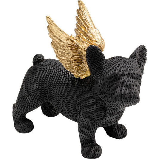 Διακοσμητικό επιτραπέζιο Angel Puppy μαύρο/χρυσό 28x10x24,5 εκ.  54595