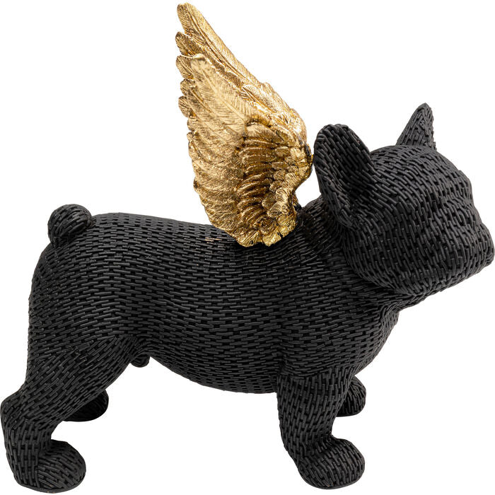 Διακοσμητικό επιτραπέζιο Angel Puppy μαύρο/χρυσό 28x10x24,5 εκ.  54595