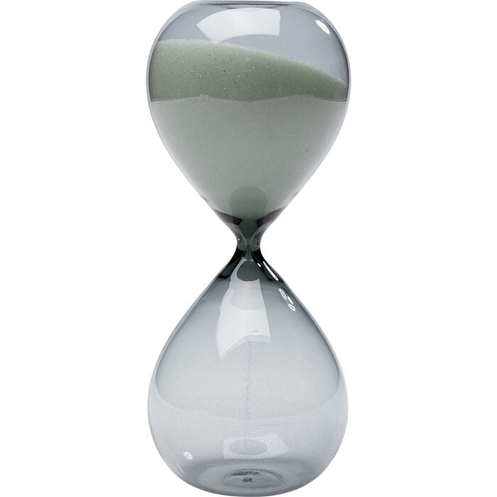 Διακοσμητικό επιτραπέζιο Timer κλεψύδρα μαύρη 8,2x8,2x20 εκ.  55174