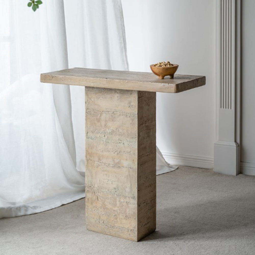 Artekko Taric Μπεζ Κονσόλα από Μαγνήσιο (90.2x35.6x90.2)cm       60945-CREA