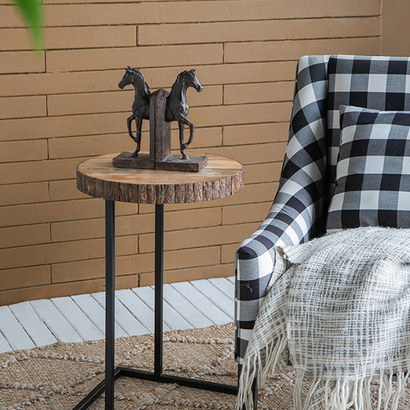Artekko Bookends Καφέ Διακοσμητικοί Βιβλιοστάτες Ρητίνης με Άλογα (12.7x10.2x26.7)cm 2pcs    73642