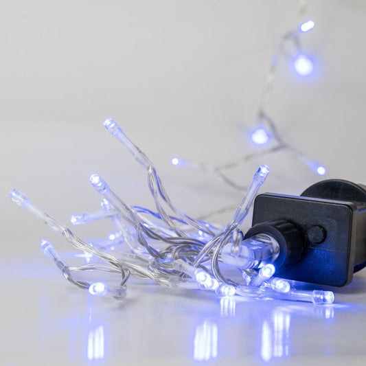  100 LED ΔΙΑΦΑΝΟ ΜΠΛΕ 8ΠΡΟΓΡΑΜ 5ΜΕΤΡΑ ΕΣΩΤ AND ΕΞΩΤ ΧΩΡΟΥ 5mm