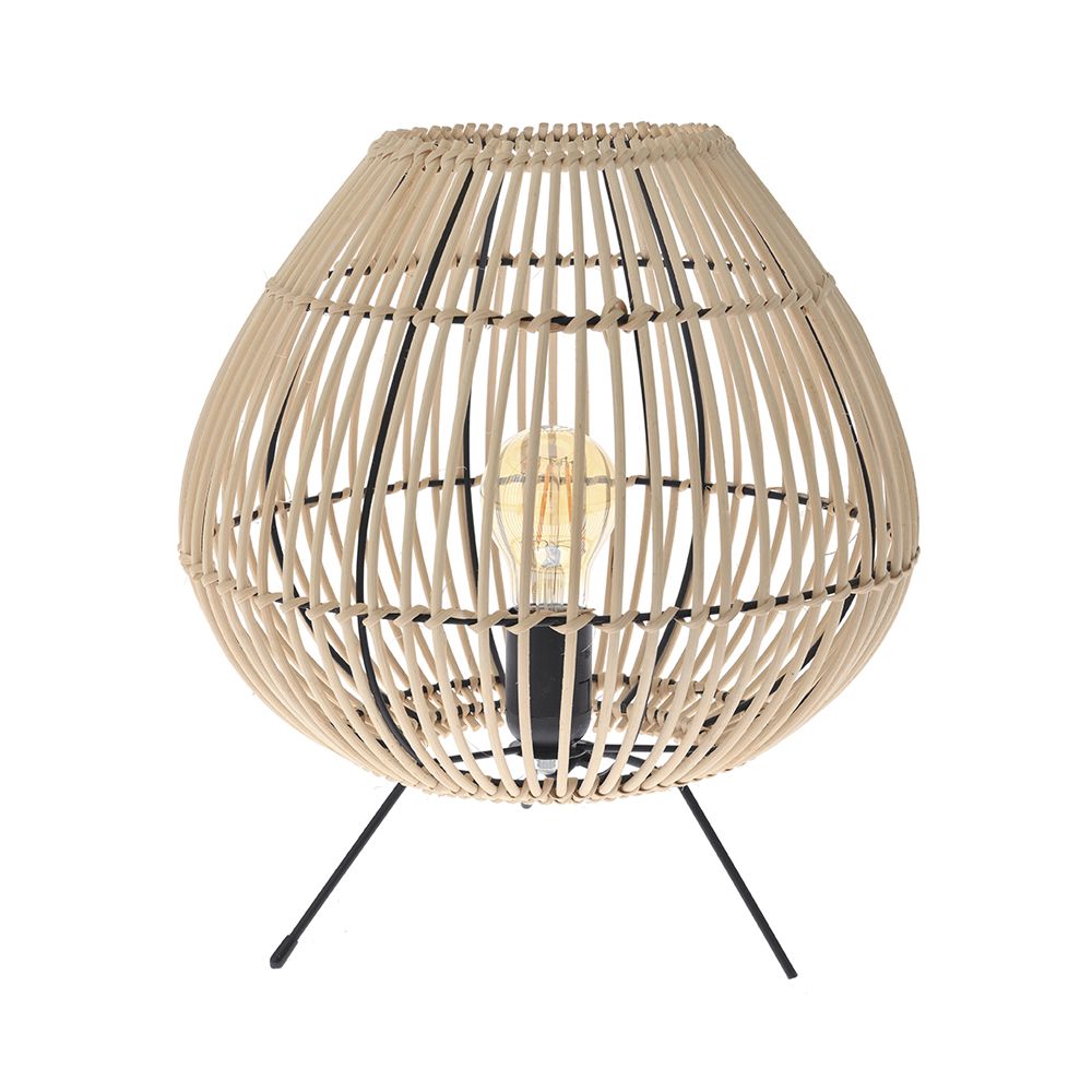  ΕΠΙΤΡΑΠΕΖΙΟ ΛΑΜΠΑΤΕΡ RATTAN Φ31Χ33ΕΚ