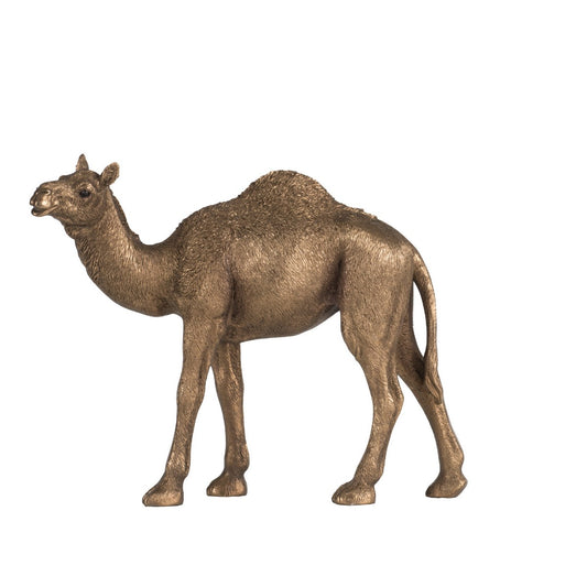 Artekko Animal Camel Επιτραπέζιο Διακοσμητικό Καμήλα Ρητίνη Μπρονζέ (23x8.5x18)cm     77097