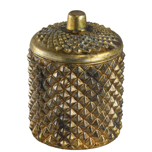 Soy Κερί Σόγιας σε Γυάλινο Δοχείο Χρυσό (10.2x10.2x15.2)cm