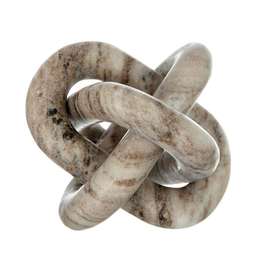 Artekko Marble Διακοσμητική Αλυσίδα Μάρμαρο Μπεζ Καφέ (15x15x15)cm       83674-CREA