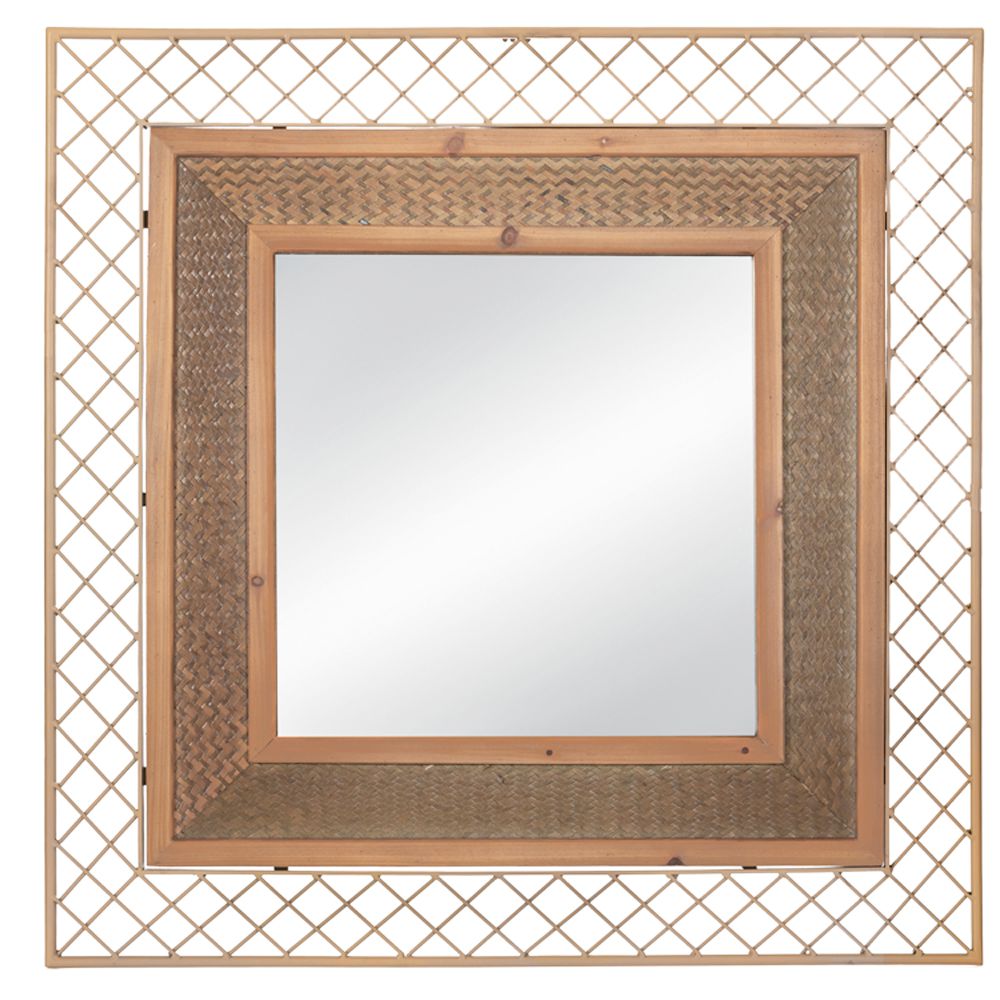  ΜΕΤΑΛΛΙΚΟΣ-ΞΥΛΙΝΟΣ ΚΑΘΡΕΦΤΗΣ 80Χ80ΕΚ ΤΕΤΡΑΓΩΝΟΣ