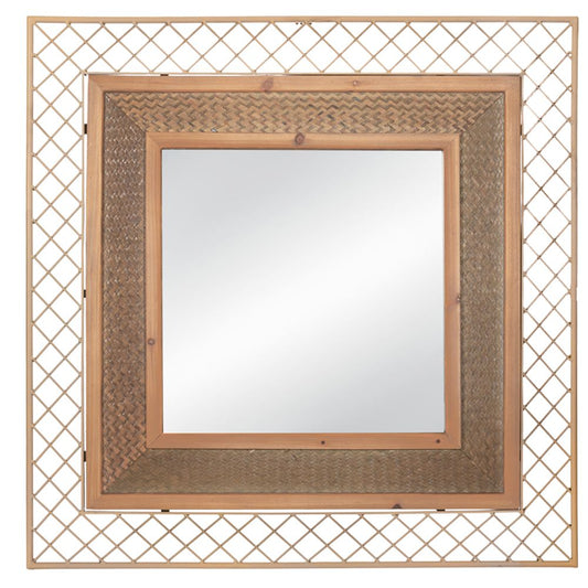  ΜΕΤΑΛΛΙΚΟΣ-ΞΥΛΙΝΟΣ ΚΑΘΡΕΦΤΗΣ 80Χ80ΕΚ ΤΕΤΡΑΓΩΝΟΣ