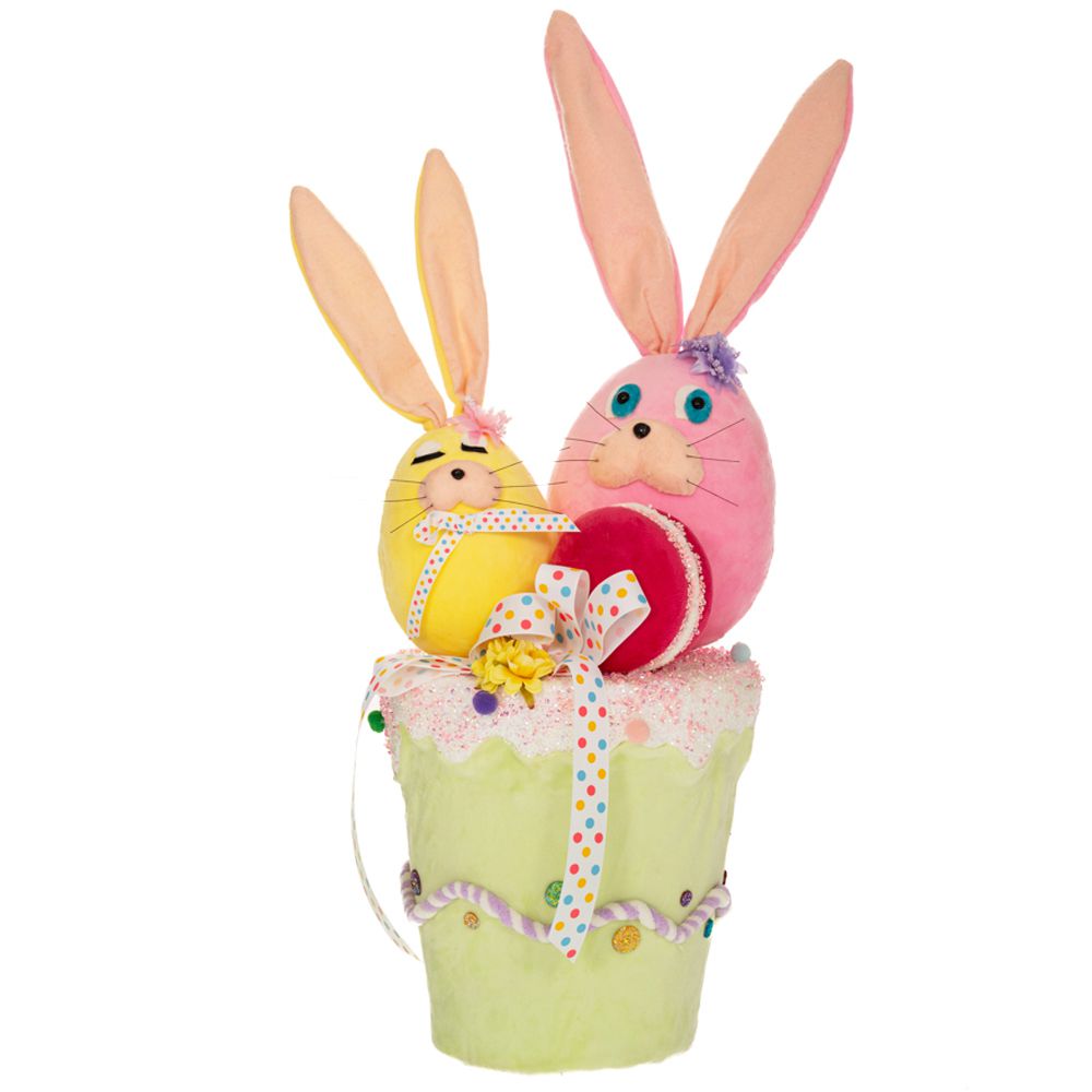  ΠΡΑΣΙΝΟ ΥΦΑΣΜΑΤΙΝΟ ΚΑΛΑΘΙ ΜΕ ΠΟΛΥΧΡΩΜΑ ΜΕ 2 ΛΑΓΟΥΔΑΚΙΑ 22Χ24Χ60ΕΚ ΜΕ (macaron)