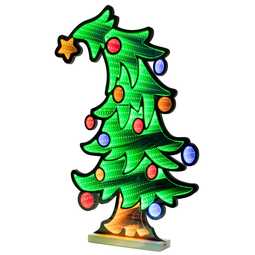  INFINITY ΦΩΤΙΖΟΜΕΝΟ ΔΕΝΔΡΟ 40Χ60ΕΚ ΔΙΠΛΗΣ ΟΨΗΣ ΣΕ ΞΥΛΙΝΗ ΒΑΣΗ