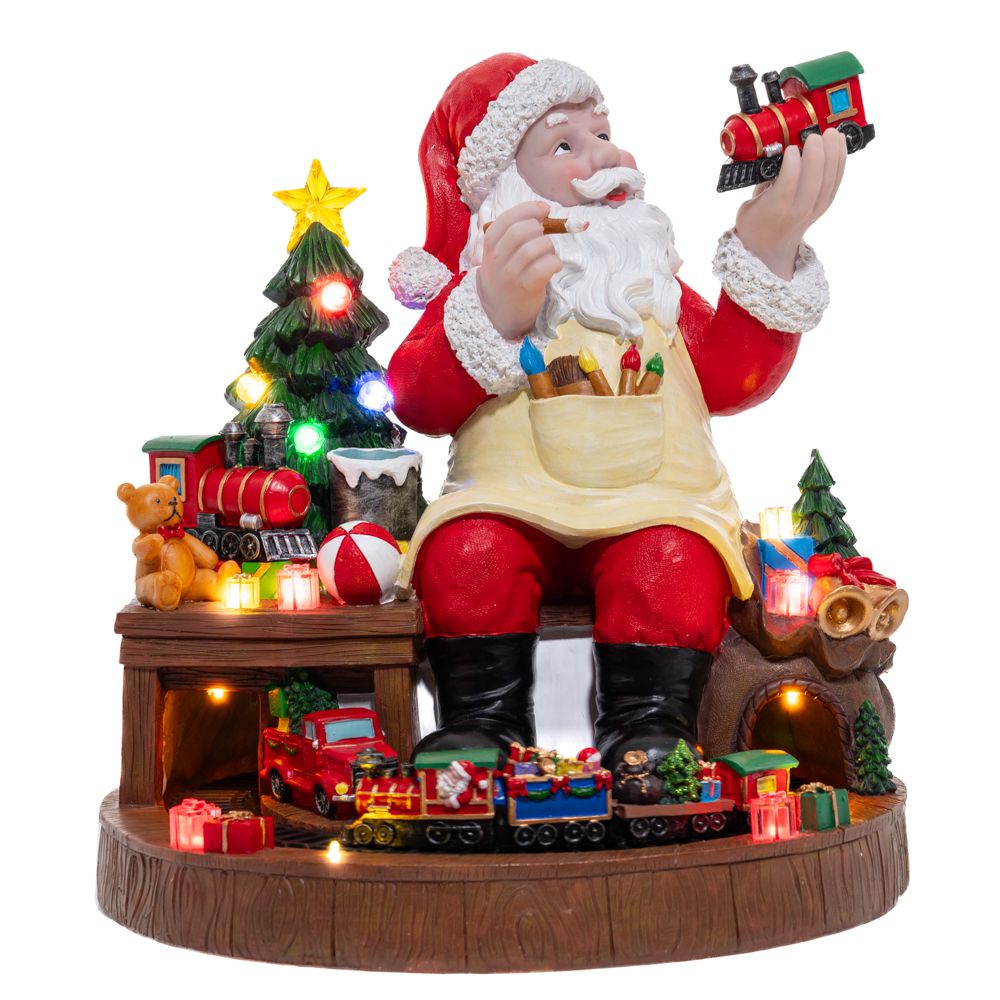  ΦΩΤΙΖΟΜΕΝΟ ΕΡΓΑΣΤΗΡΙ ΑΙΒΑΣΙΛΗ ΜΕ ΤΡΑΙΝΑΚΙ 40Χ40.5Χ41ΕΚ.ΜΕ ΑΝΤΑΠΤΟΡΑ ΡΕΥΜΑΤΟΣ ΠΟΛΥΡΕΖΙΝ