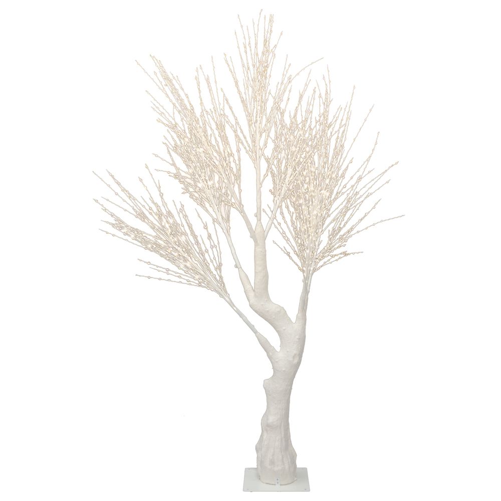  ΛΕΥΚΟ ΦΩΤΙΖΟΜΕΝΟ ΔΕΝΤΡΟ 220ΕΚ ΜΕ 3072  LED ΛΑΜΠΑΚΙΑ ΘΕΡΜΟ ΛΕΥΚΟ ΣΕ ΛΕΥΚΗ ΜΕΤΑΛΛΙΚΗ ΒΑΣΗ 30Χ30ΕΚ