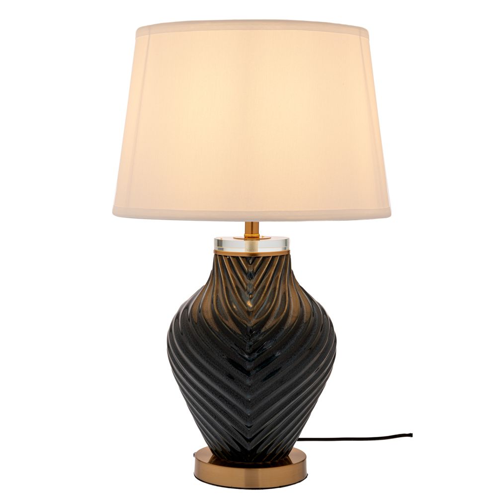  ΜΠΛΕ ΓΚΡΙ ΛΑΜΠΑΤΕΡ ΜΕ ΛΕΥΚΟ ΚΑΠΕΛΟ ΣΕ ΧΡΥΣΗ ΒΑΣΗ 60ΕΚ