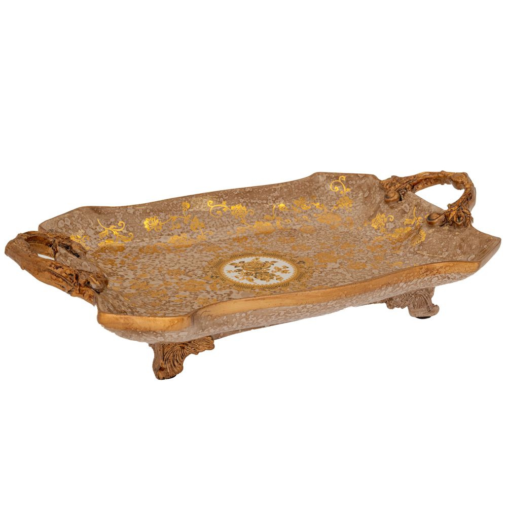  ΔΙΑΚΟΣΜΗΤΙΚΗ ΠΟΛΥΡΕΖΙΝ ΠΙΑΤΕΛΑ ΜΕ ΧΡΥΣΑ ΧΕΡΟΥΛΙΑ 38Χ24Χ9ΕΚ