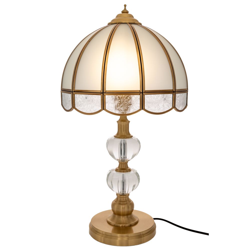  ΕΠΙΤΡΑΠΕΖΙΟ ΛΑΜΠΑΤΕΡ Φ28Χ56ΕΚ ΜΕ ΓΥΑΛΙΝΟ ΑΣΗΜΙ ΚΑΠΕΛΟ ΣΕ ΧΡΥΣΗ ΜΕΤΑΛΛΙΚΗ ΒΑΣΗ