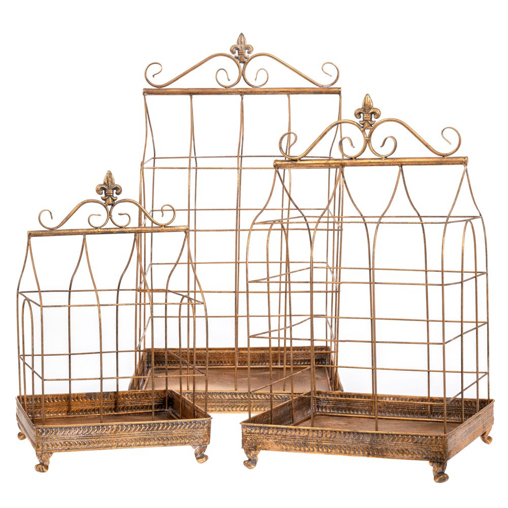  ΣΕΤ 3 ΧΡΥΣΟ ΜΕΤΑΛΛΙΚΟ ΚΛΟΥΒΙ 37Χ37Χ68  32,5Χ32,5Χ57  27Χ27Χ46ΕΚ