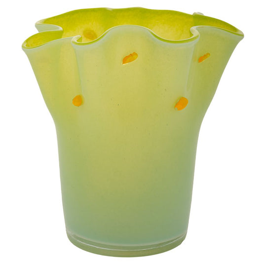  ΧΕΙΡΟΠΟΙΗΤΟ ΓΥΑΛΙΝΟ ΒΑΖΟ 20Χ20ΕΚ ΠΡΑΣΙΝΟ