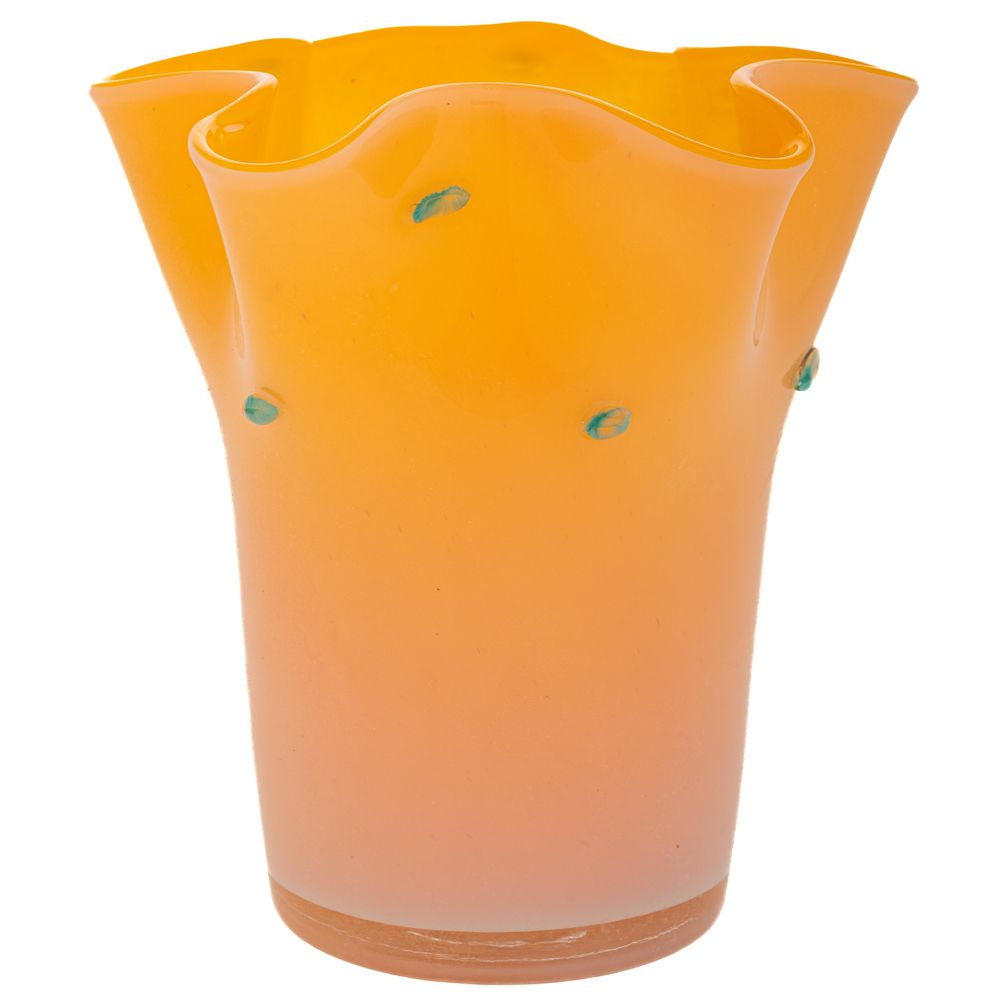  ΧΕΙΡΟΠΟΙΗΤΟ ΓΥΑΛΙΝΟ ΒΑΖΟ 20Χ20ΕΚ ΚΙΤΡΙΝΟ