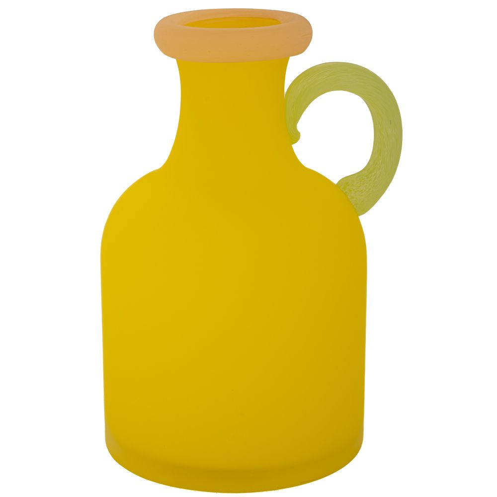  ΧΕΙΡΟΠΟΙΗΤΟ ΓΥΑΛΙΝΟ ΒΑΖΟ 14Χ6Χ20ΕΚ ΚΙΤΡΙΝΟ