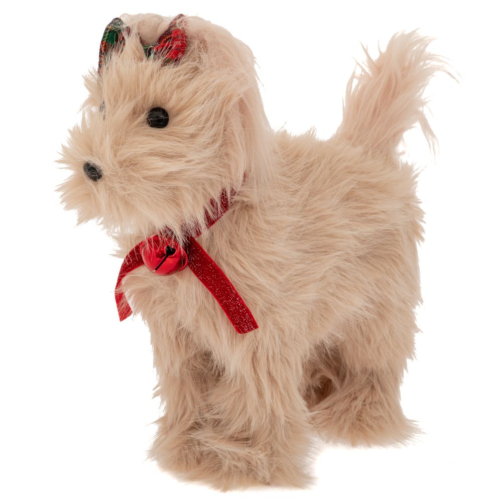  ΜΠΕΖ ΥΦΑΣΜΑΤΙΝΟΣ ΣΚΥΛΟΣ ΜΕ ΚΟΚΚΙΝΟ ΠΕΡΙΛΑΙΜΙΟ ΚΑΙ ΚΑΡΟ ΦΙΟΓΚΑΚΙ ΣΤΑ ΜΑΛΛΙΑ 31Χ11Χ32ΕΚ