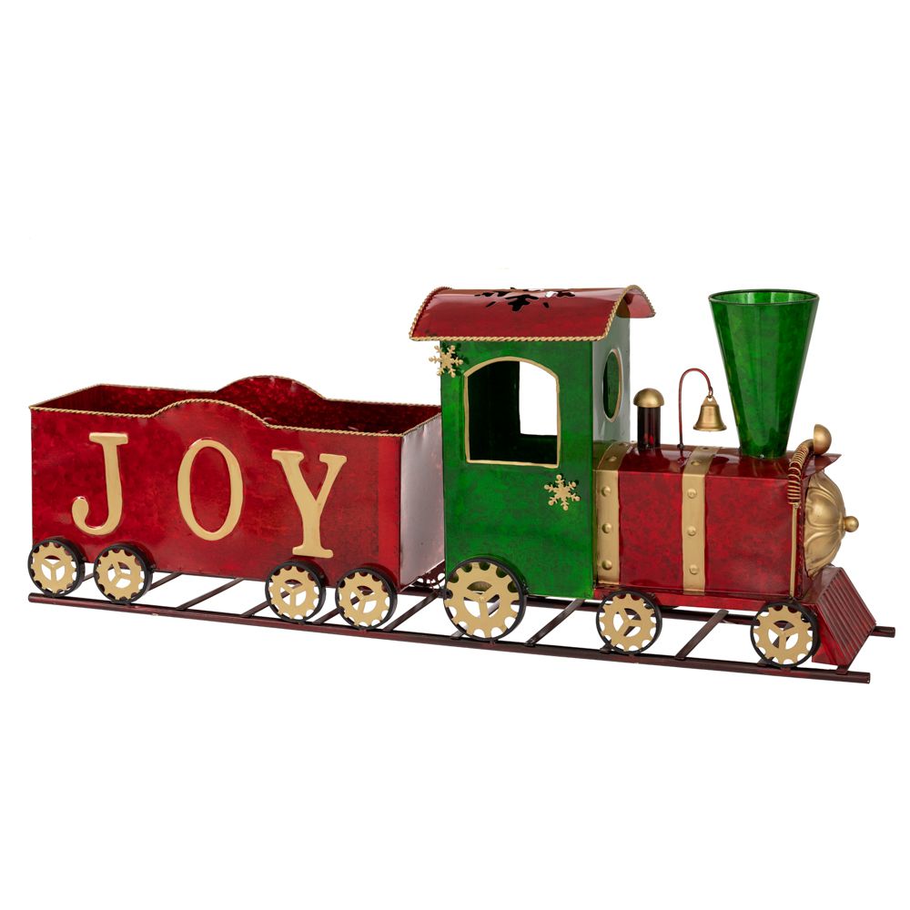  ΚΟΚΚΙΝΟ ΠΡΑΣΙΝΟ ΜΕΤΑΛΛΙΚΟ ΤΡΕΝΟ 85Χ18Χ34ΕΚ