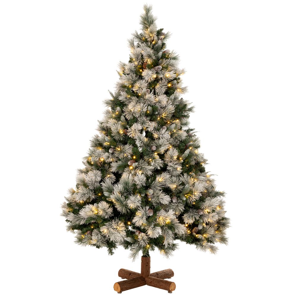  ΔΕΝΔΡΟ PRE-LIT SNOWY MONTCLAIR SPRUCE 210EK ΜΕ 500 LED ΘΕΡΜΟ ΛΕΥΚΟ AND ΠΟΛΥΧΡΩΜΑ
