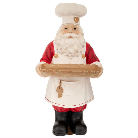  ΚΟΚΚΙΝΗ ΠΟΛΥΡΕΖΙΝ ΦΙΓΟΥΡΑ ΑΓΙΟΥ ΒΑΣΙΛΗ ΜΕ ΔΙΣΚΟ ΣΤΑ ΧΕΡΙΑ 40Χ38,5Χ80,5ΕΚ