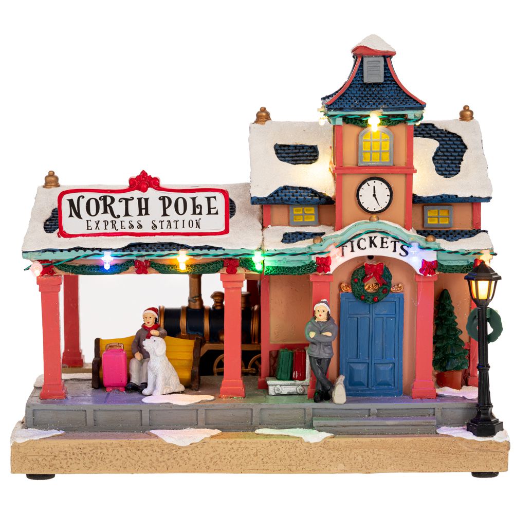  ΦΩΤΙΖΟΜΕΝΟΣ ΣΤΑΘΜΟΣ ΤΡΕΝΟΥ ΜΕ ΚΙΝΗΣΗ 26Χ15Χ24ΕΚ ΡΕΥΜΑΤΟΣ