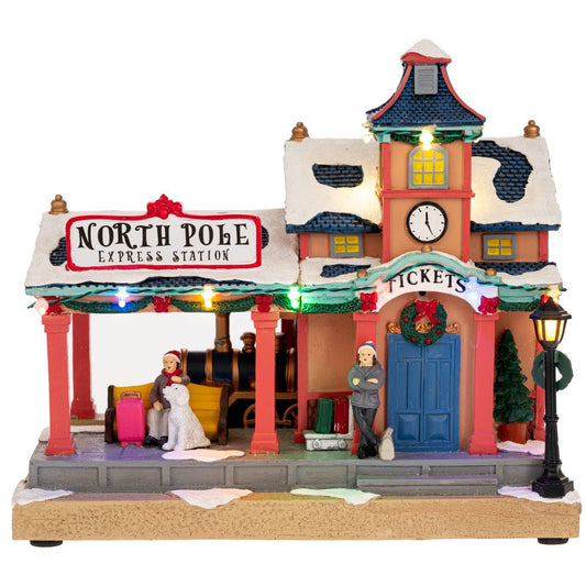  ΦΩΤΙΖΟΜΕΝΟΣ ΣΤΑΘΜΟΣ ΤΡΕΝΟΥ ΜΕ ΚΙΝΗΣΗ 26Χ15Χ24ΕΚ ΡΕΥΜΑΤΟΣ