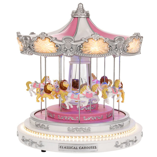  ΡΟΖ ΠΟΛΥΡΕΖΙΝ ΚΑΡΟΥΖΕΛ ΜΕ ΦΩΣ ΚΑΙ ΚΙΝΗΣΗ 30Χ30Χ36ΕΚ ΡΕΥΜΑΤΟΣ