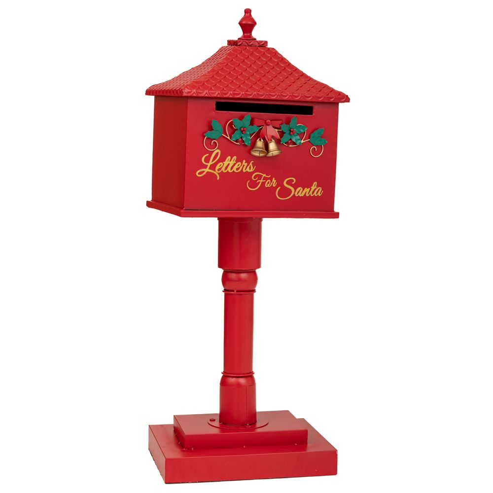  ΚΟΚΚΙΝΟ ΜΕΤΑΛΛΙΚΟ ΓΡΑΜΜΑΤΟΚΙΒΩΤΙΟ ΣΕ ΣΤΥΛΟ 34.5X26.5X93.5ΕΚ(Letters for Santa)