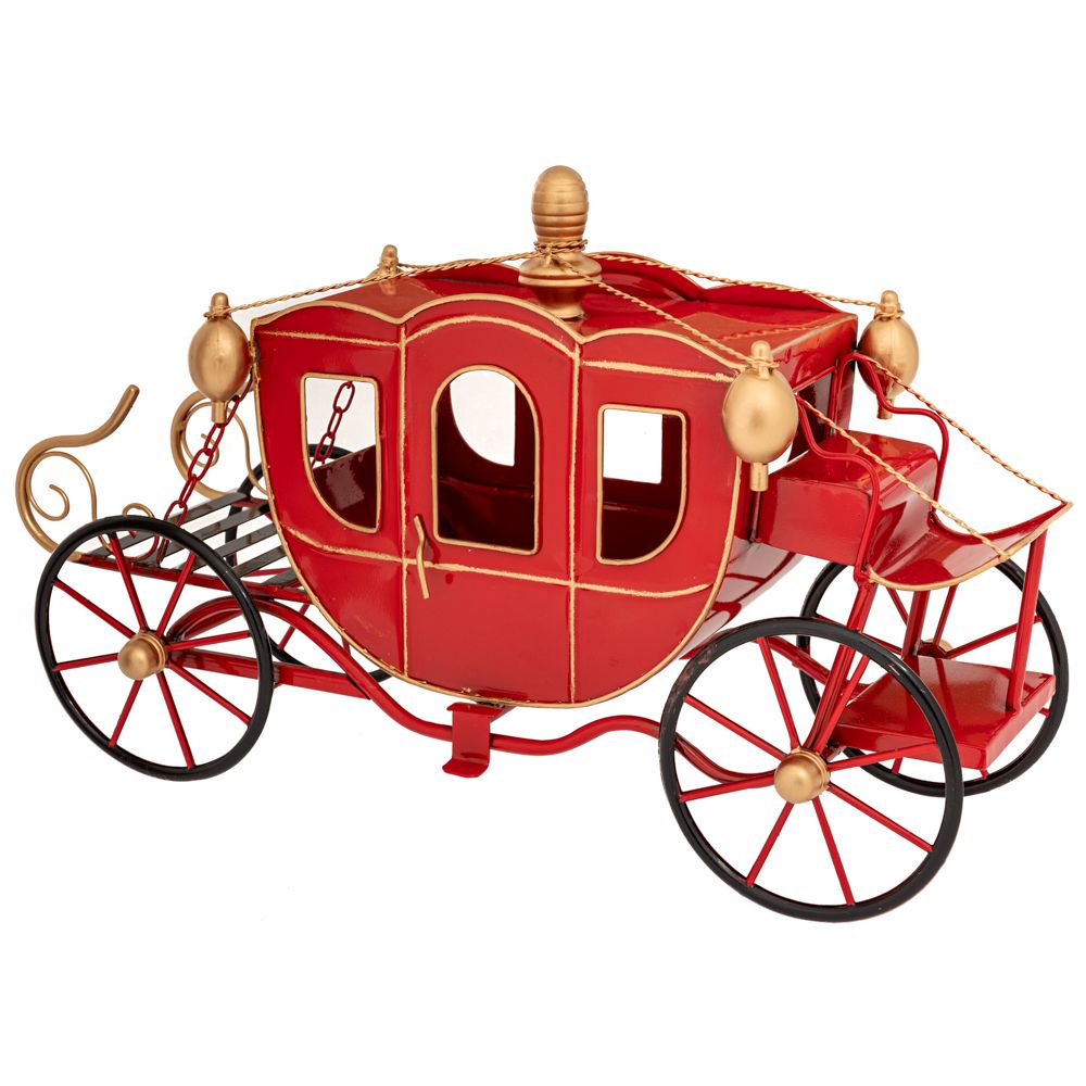  ΚΟΚΚΙΝΗ ΜΕΤΑΛΛΙΚΗ ΔΙΑΚΟΣΜΗΤΙΚΗ ΑΜΑΞΑ 55Χ21.5Χ32.5 ΔΙΑΚΟΣΜΗΤΙΚΗ