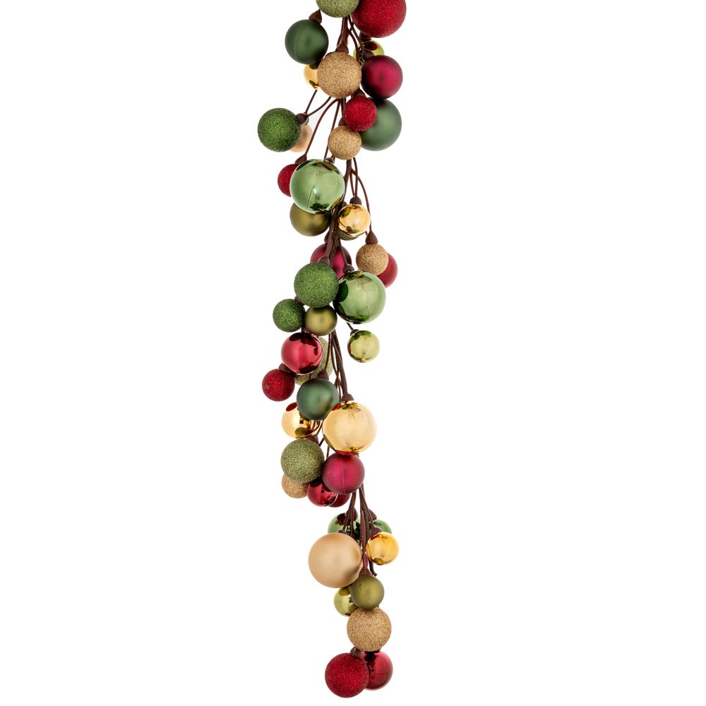  ΓΙΡΛΑΝΤΑ ΜΕ ΚΟΚΚΙΝΕΣ ΧΡΥΣΕΣ ΠΡΑΣΙΝΕΣ ΠΛΑΣΤΙΚΕΣ ΜΠΑΛΕΣ 285ΕΚ