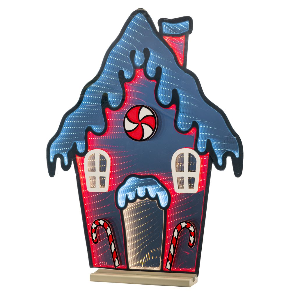  INFINITY ΦΩΤΙΖΟΜΕΝΟ GINGERBREAD ΣΠΙΤΙ 50Χ65ΕΚ ΔΙΠΛΗΣ ΟΨΗΣ ΣΕ ΞΥΛΙΝΗ ΒΑΣΗ