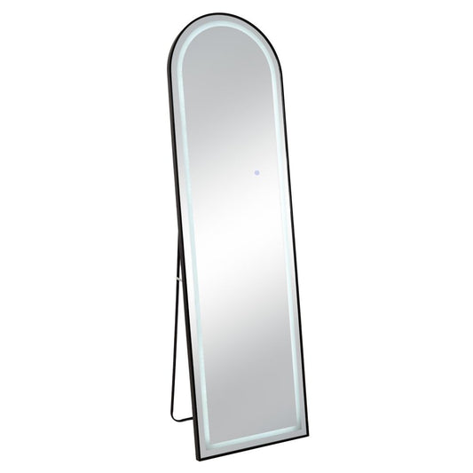 ΜΑΥΡΟΣ ΜΕΤΑΛΛΙΚΟΣ ΚΑΘΡΕΦΤΗΣ ΔΑΠΕΔΟΥ ΜΕ LED 50Χ170ΕΚ