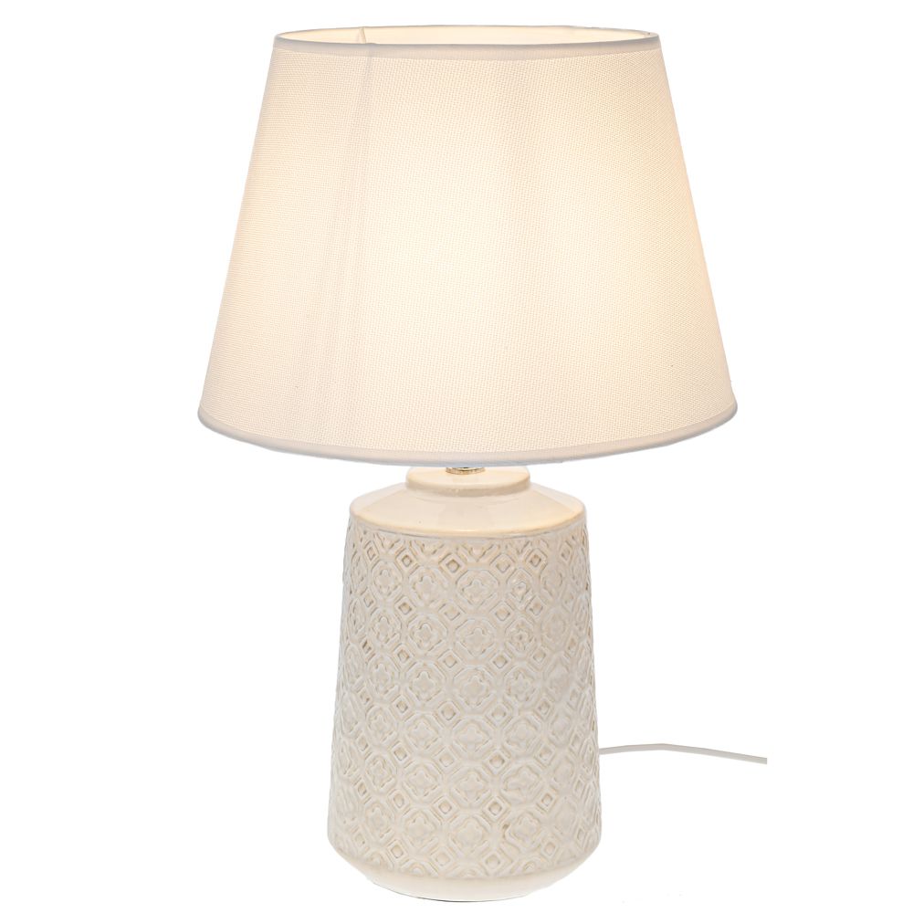  ΚΡΕΜ ΚΕΡΑΜΙΚΟ ΛΑΜΠΑΤΕΡ ΜΕ ΚΡΕΜ ΚΑΠΕΛΟ 60ΕΚ