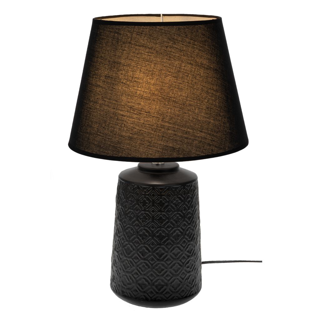  ΜΑΥΡΟ ΚΕΡΑΜΙΚΟ ΛΑΜΠΑΤΕΡ ΜΕ ΜΑΥΡΟ ΚΑΠΕΛΟ 60ΕΚ