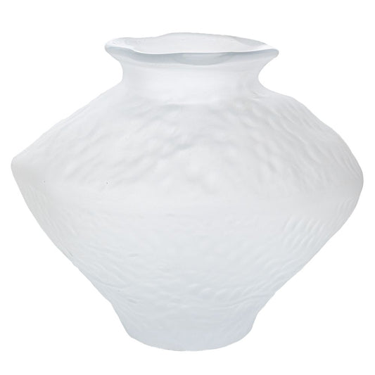  ΛΕΥΚΟ ΜΑΤ ΓΥΑΛΙΝΟ ΒΑΖΟ Φ30Χ25ΕΚ