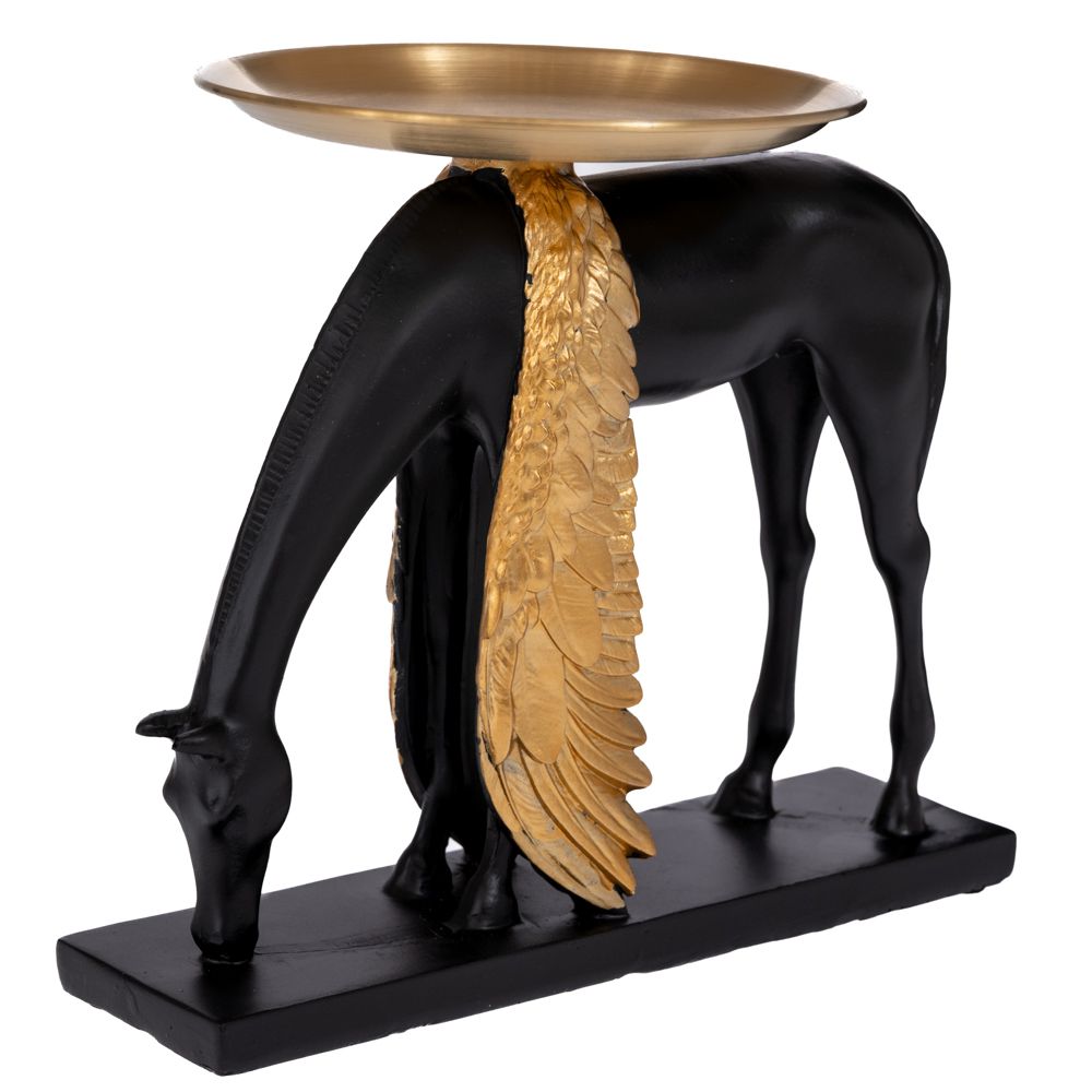 ΜΑΥΡΟΣ ΠΟΛΥΡΕΖΙΝ ΠΗΓΑΣΟΣ ΜΕ ΧΡΥΣΑ ΦΤΕΡΑ AND ΔΙΣΚΟ 23Χ6Χ18ΕΚ Φ17ΕΚ